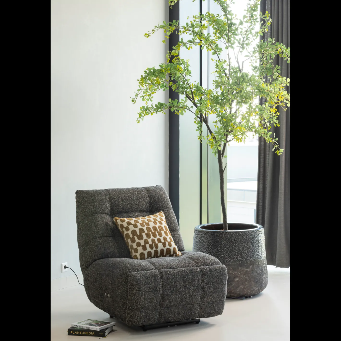 New WOOOD Hein Relaxfauteuil Antraciet