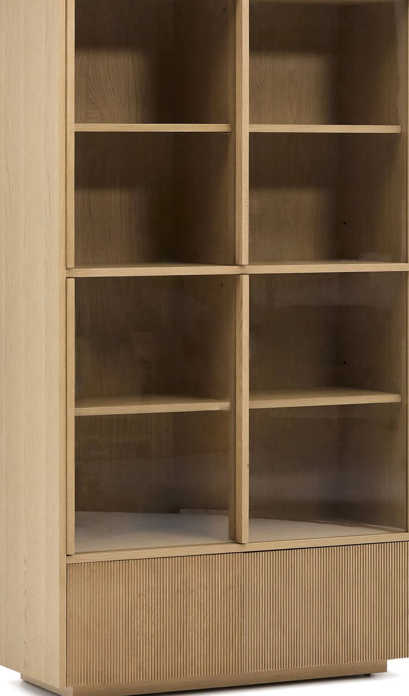 Outlet Kave Home Helvine Vitrinekast Bruin