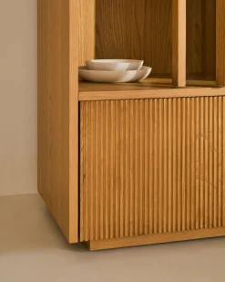 Outlet Kave Home Helvine Vitrinekast Bruin