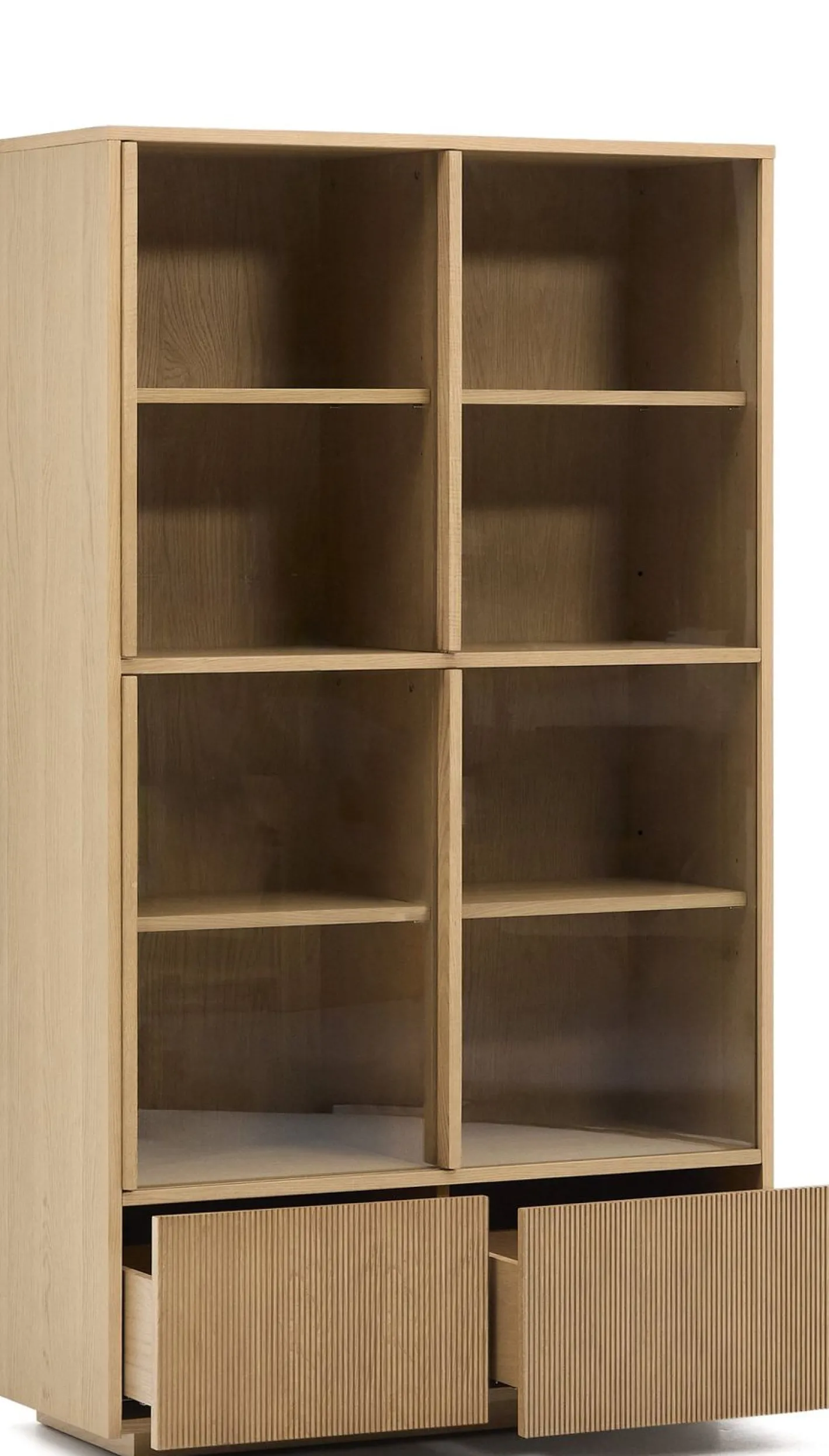 Outlet Kave Home Helvine Vitrinekast Bruin