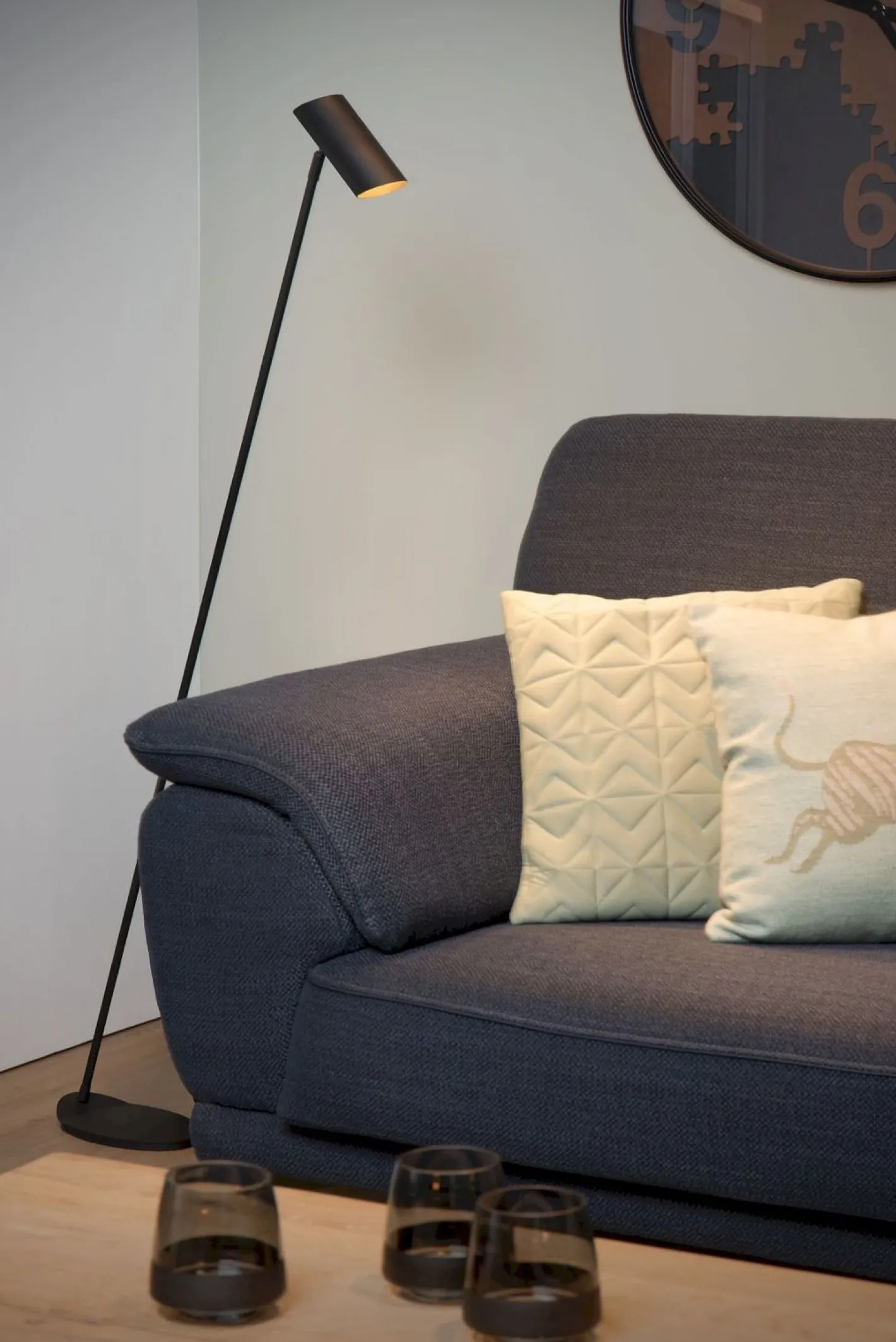 Discount Lucide Hester Vloerlamp Antraciet