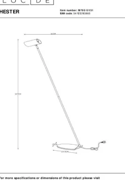 Best Lucide Hester Vloerlamp Wit