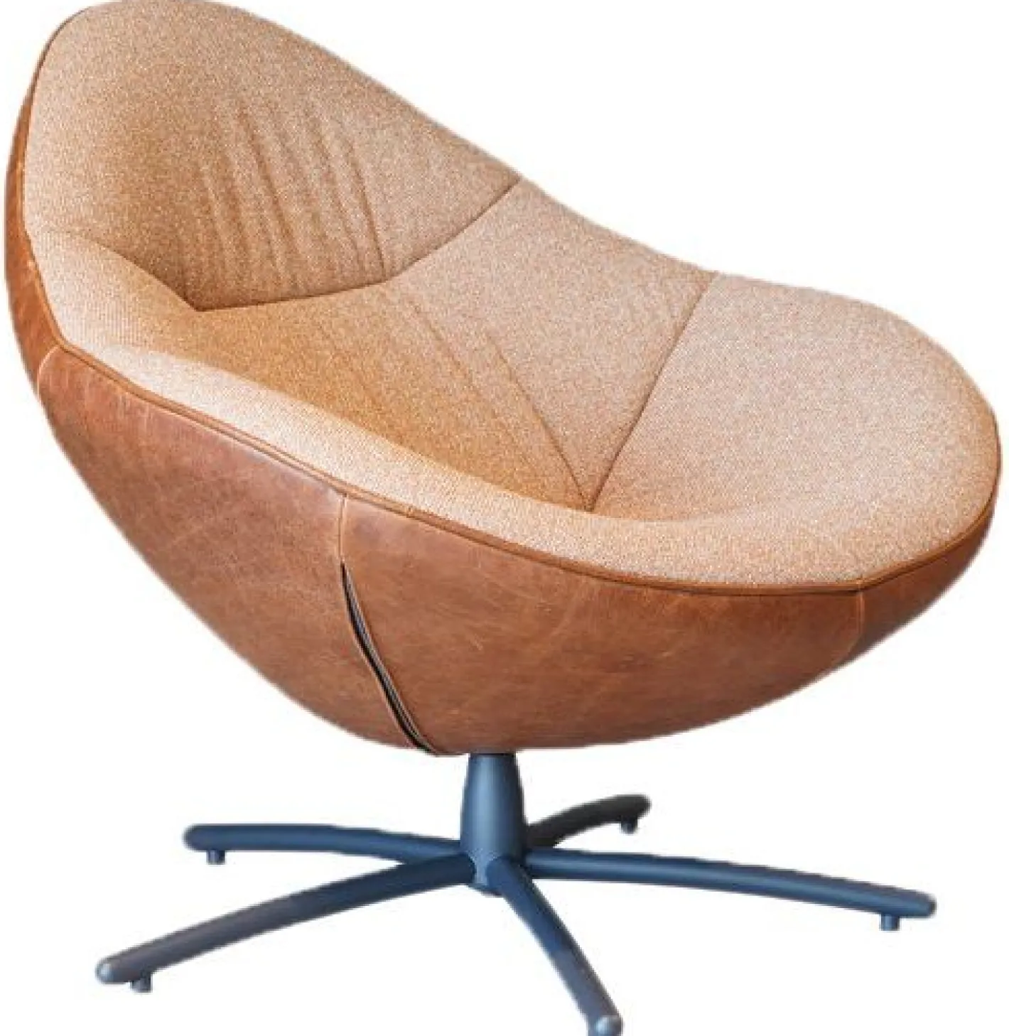 LABEL Vandenberg Hidde Soft Fauteuil Bruin
