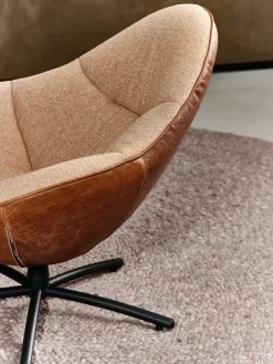 LABEL Vandenberg Hidde Soft Fauteuil Bruin