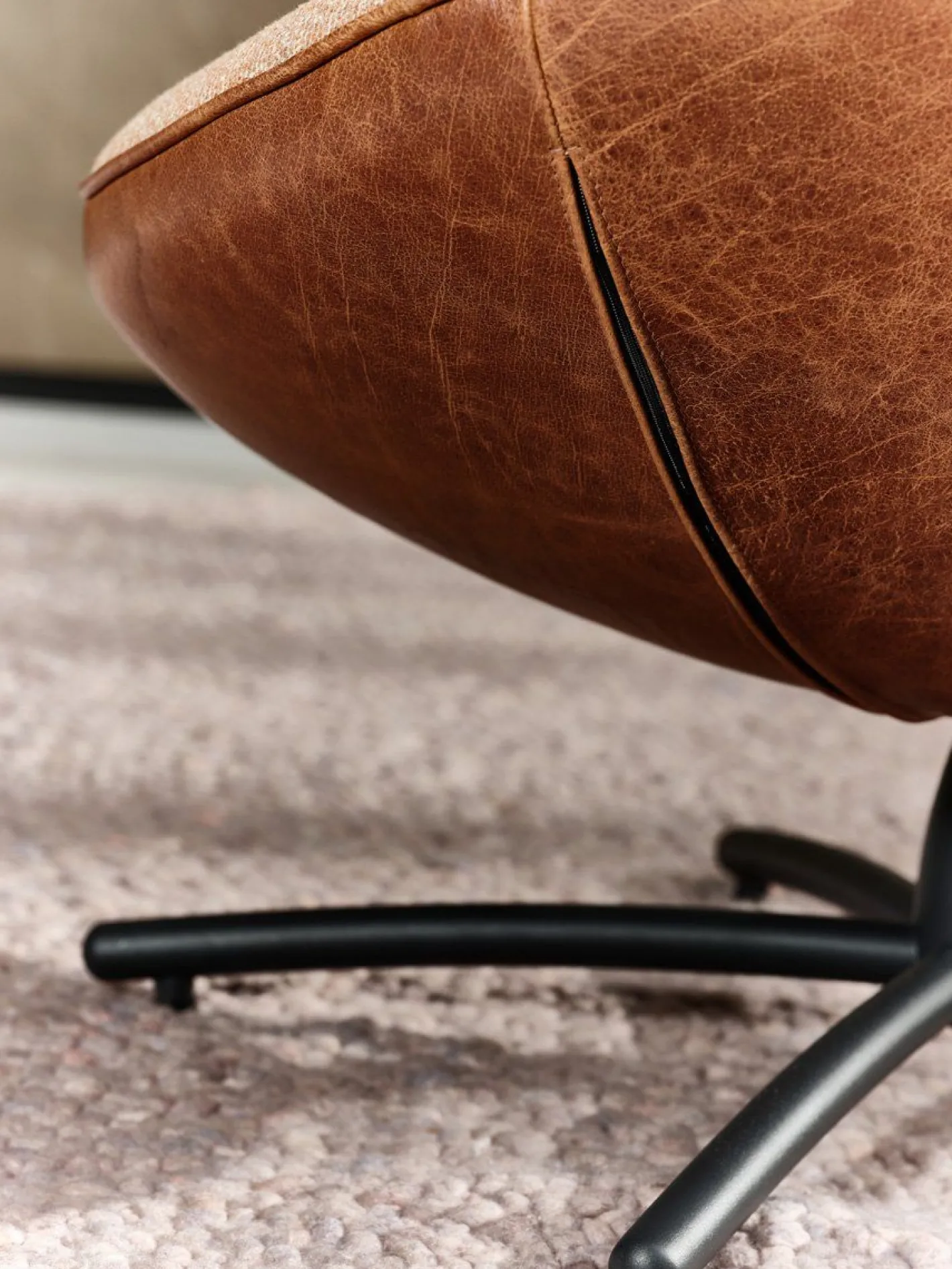LABEL Vandenberg Hidde Soft Fauteuil Bruin