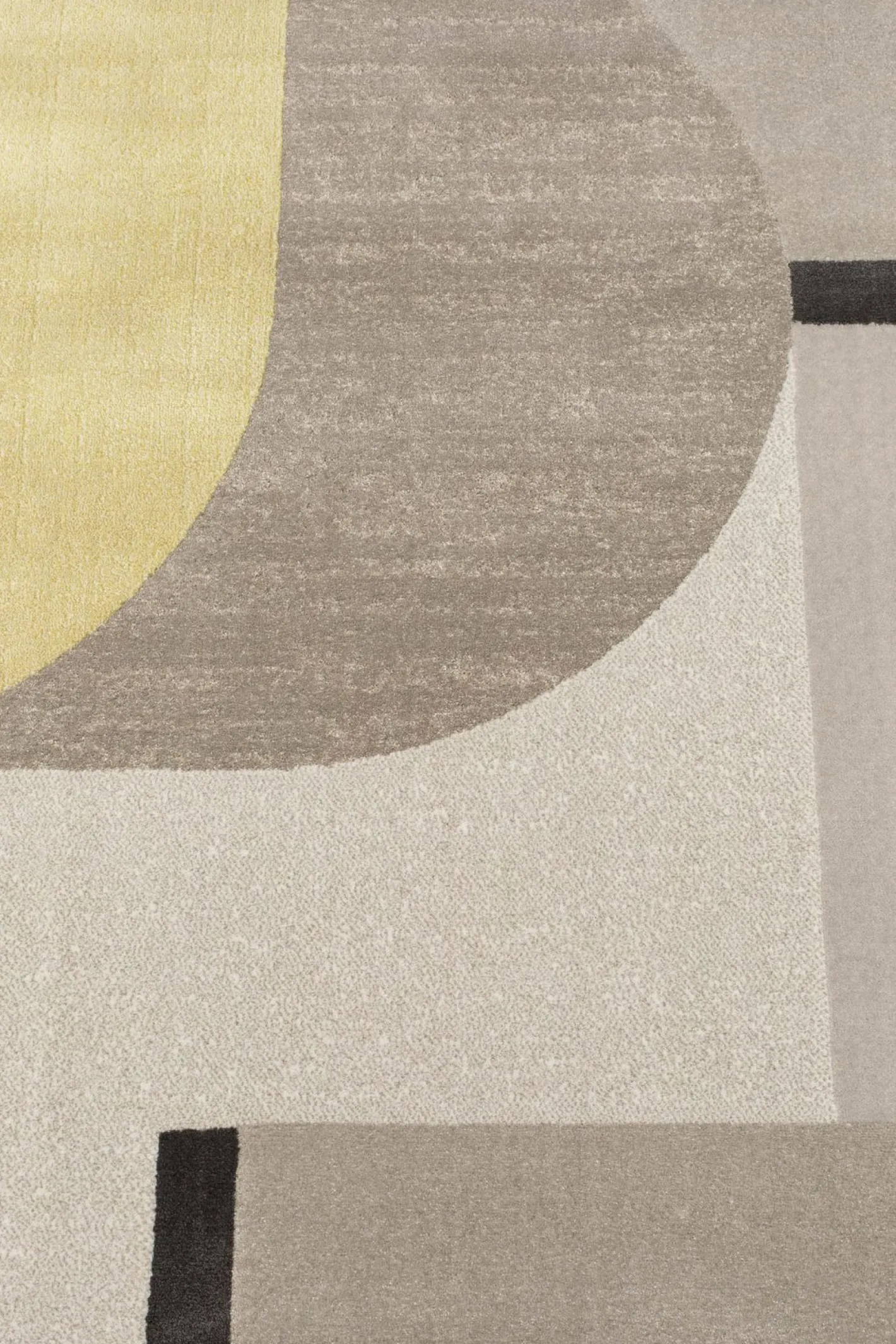 Sale Zuiver Hilton Yellow Vloerkleed Grey/Yellow