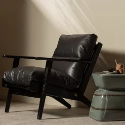 Online WOOOD Houston Fauteuil Black