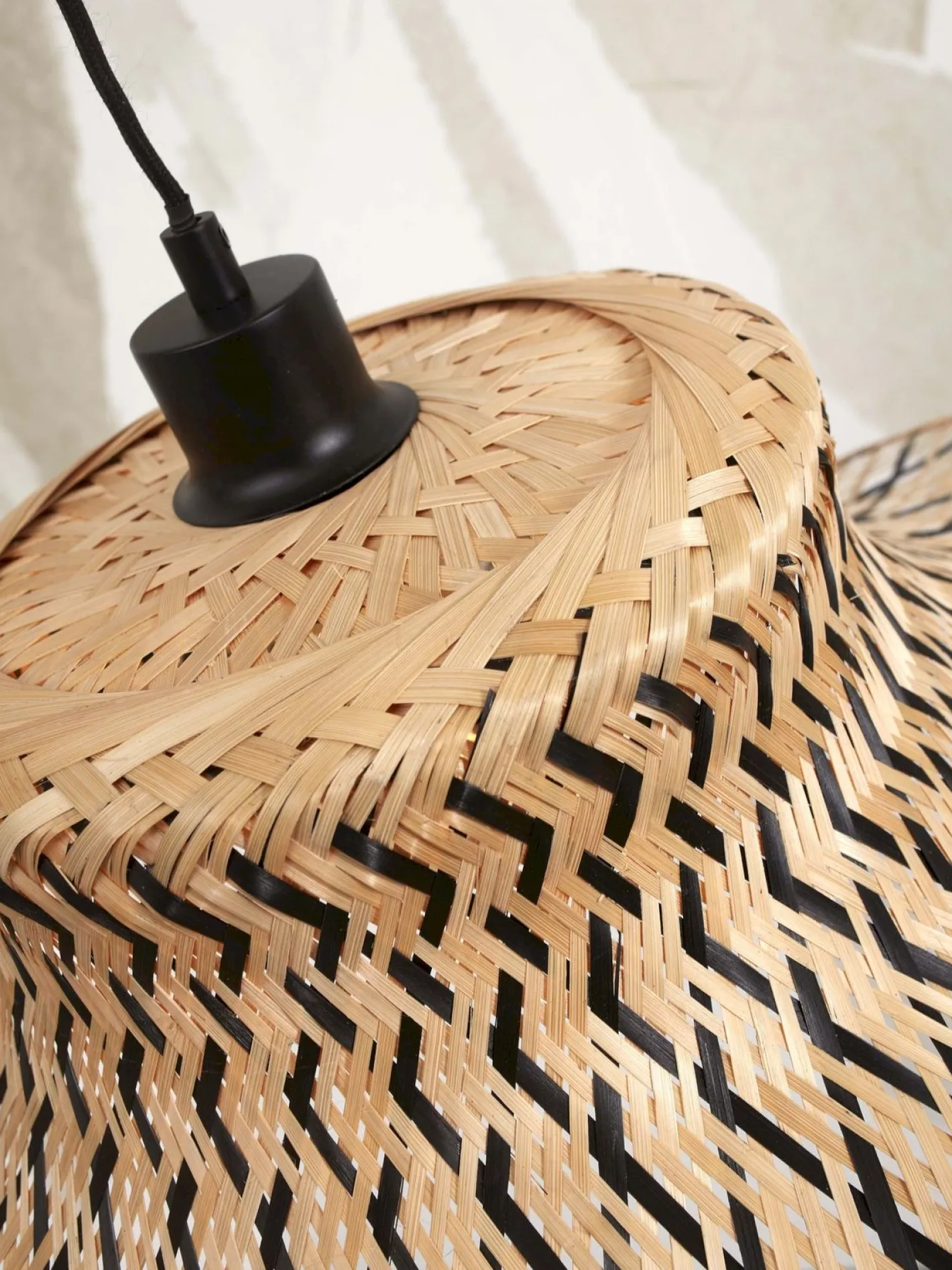 Best Good&Mojo Ibiza L Hanglamp Natural, Black