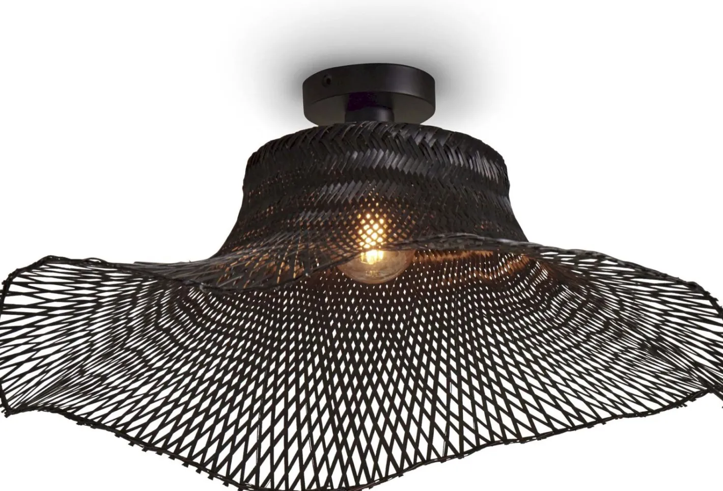 Hot Good&Mojo Ibiza L Plafondlamp Black