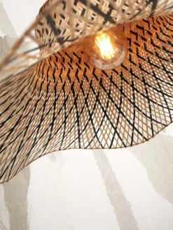 Outlet Good&Mojo Ibiza L Plafondlamp Natural, Black