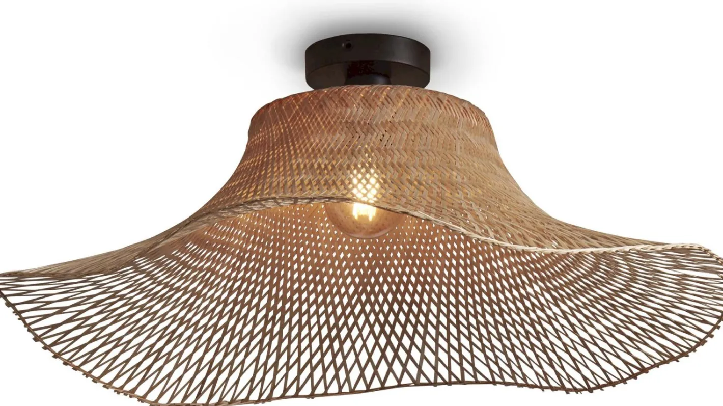New Good&Mojo Ibiza L Plafondlamp Natural