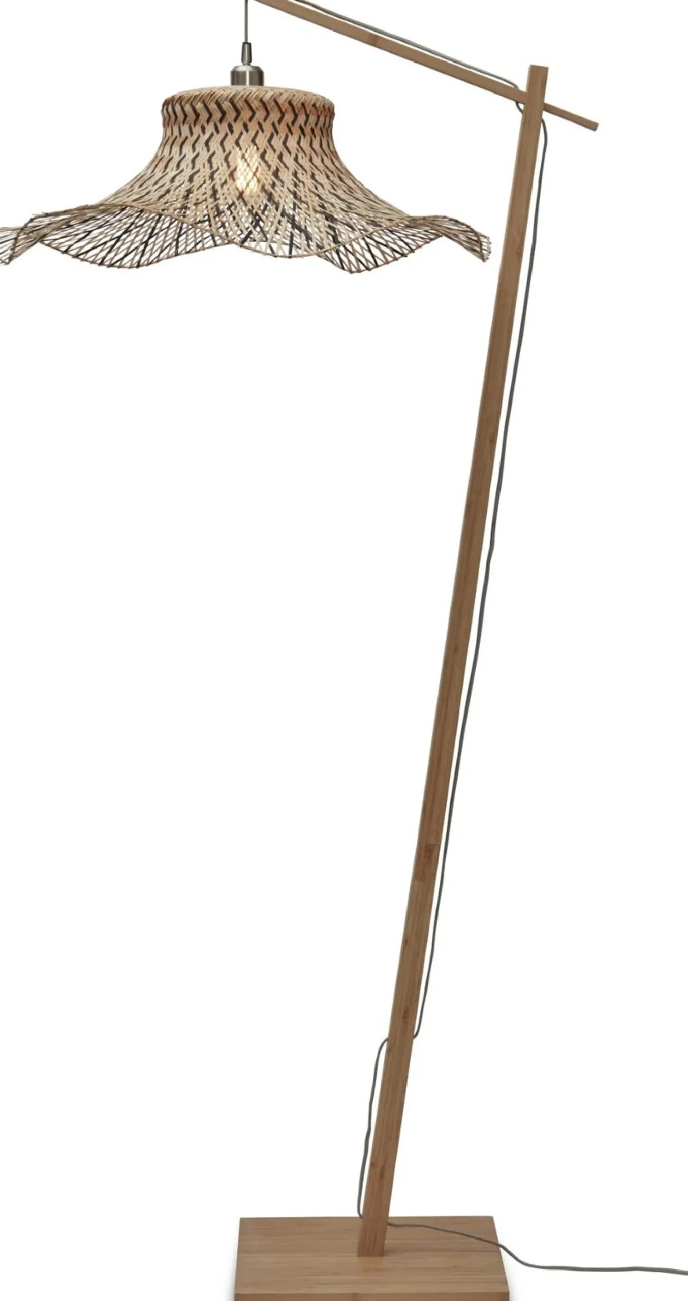Clearance Good&Mojo Ibiza L Vloerlamp Natural, Grey