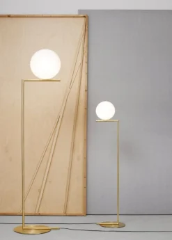Clearance Flos Ic Light F1 Vloerlamp Brass