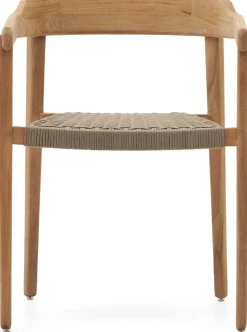 New Kave Home Icaro Tuinstoel Beige, Naturel