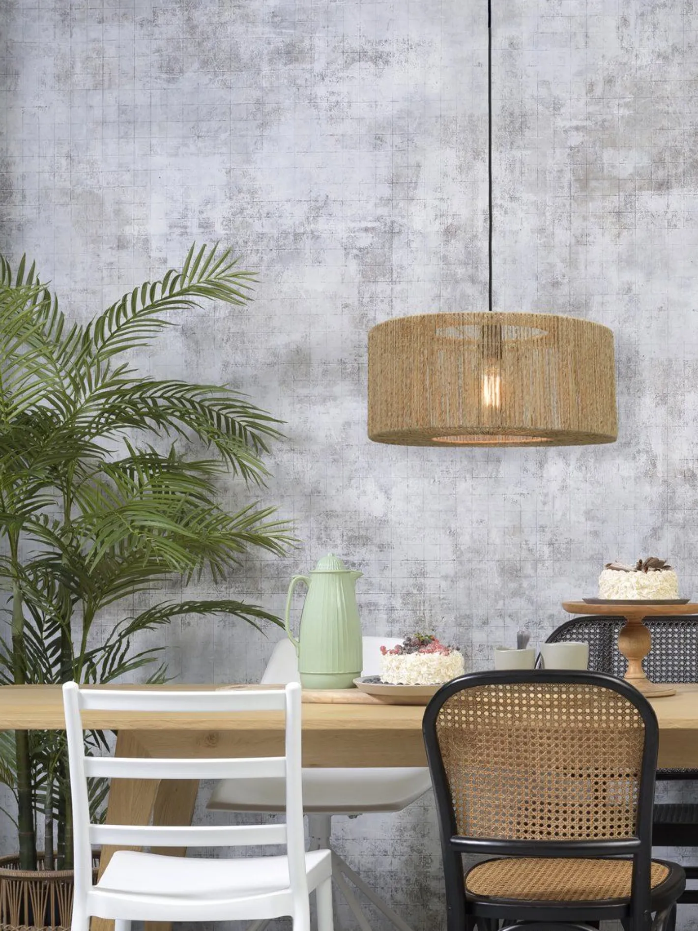 Good&Mojo Iguazu Rond Hanglamp Natural