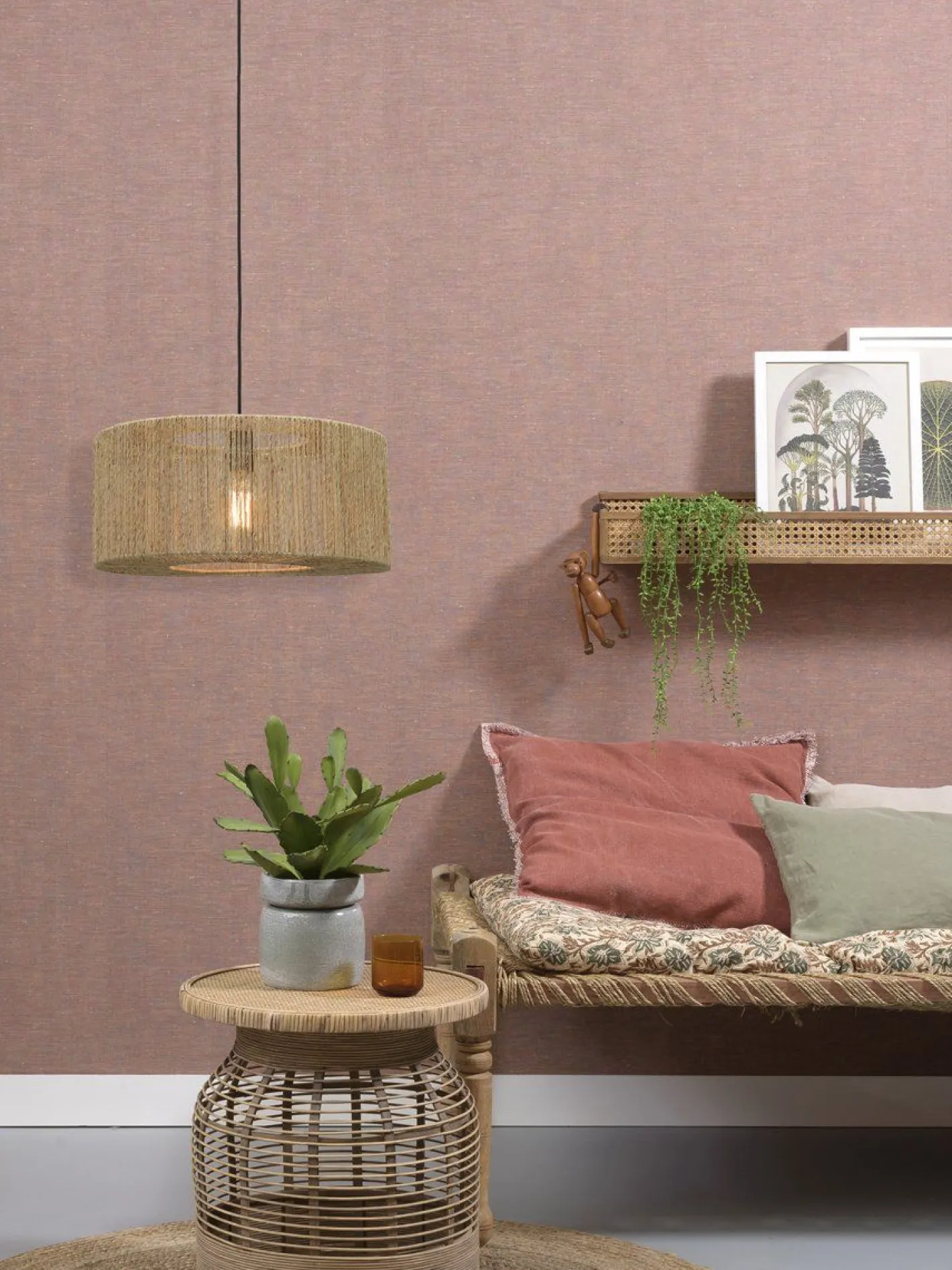 Good&Mojo Iguazu Rond Hanglamp Natural