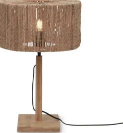 Outlet Good&Mojo Iguazu Tafellamp Natural, Black