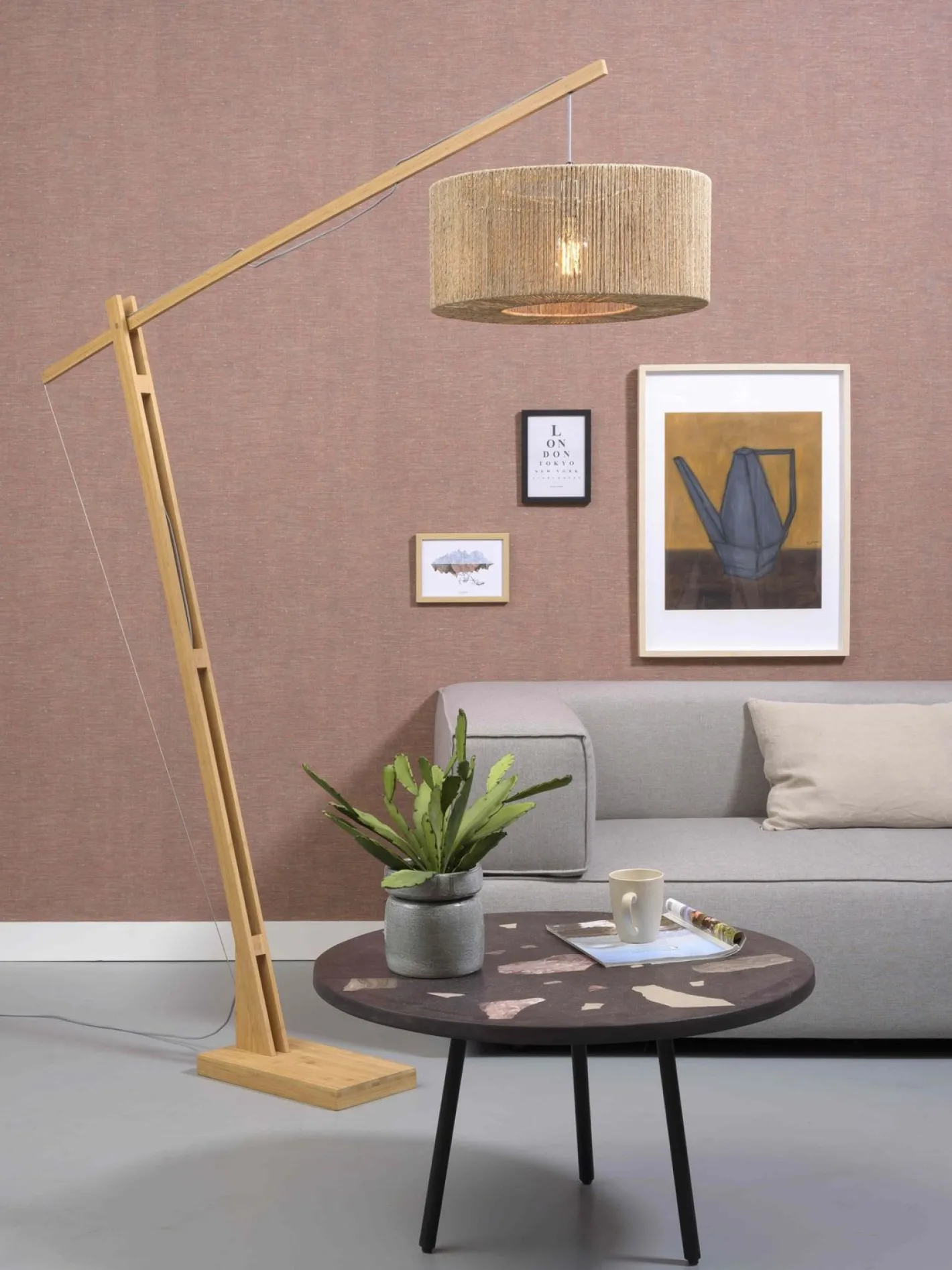 Outlet Good&Mojo Iguazu Vloerlamp Naturel
