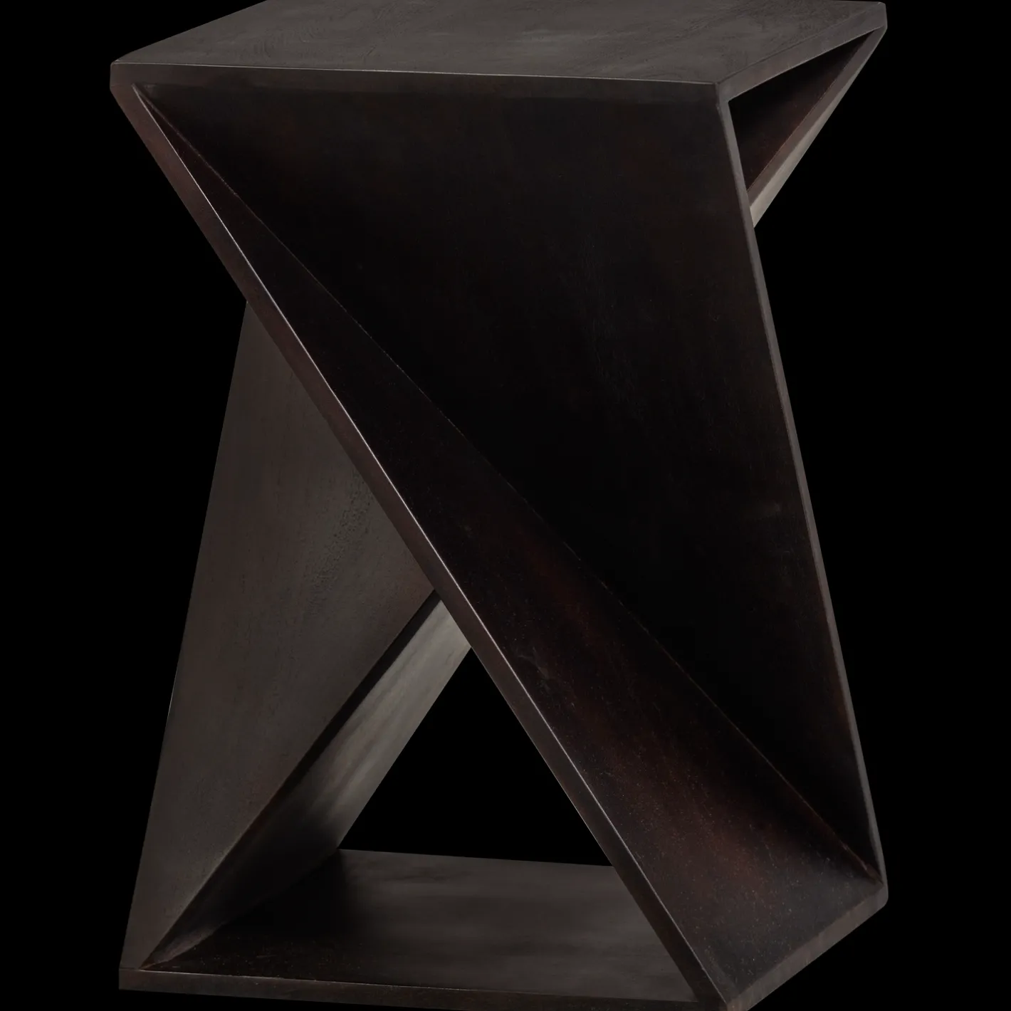 WOOOD Ikem Bijzettafel Dark Brown