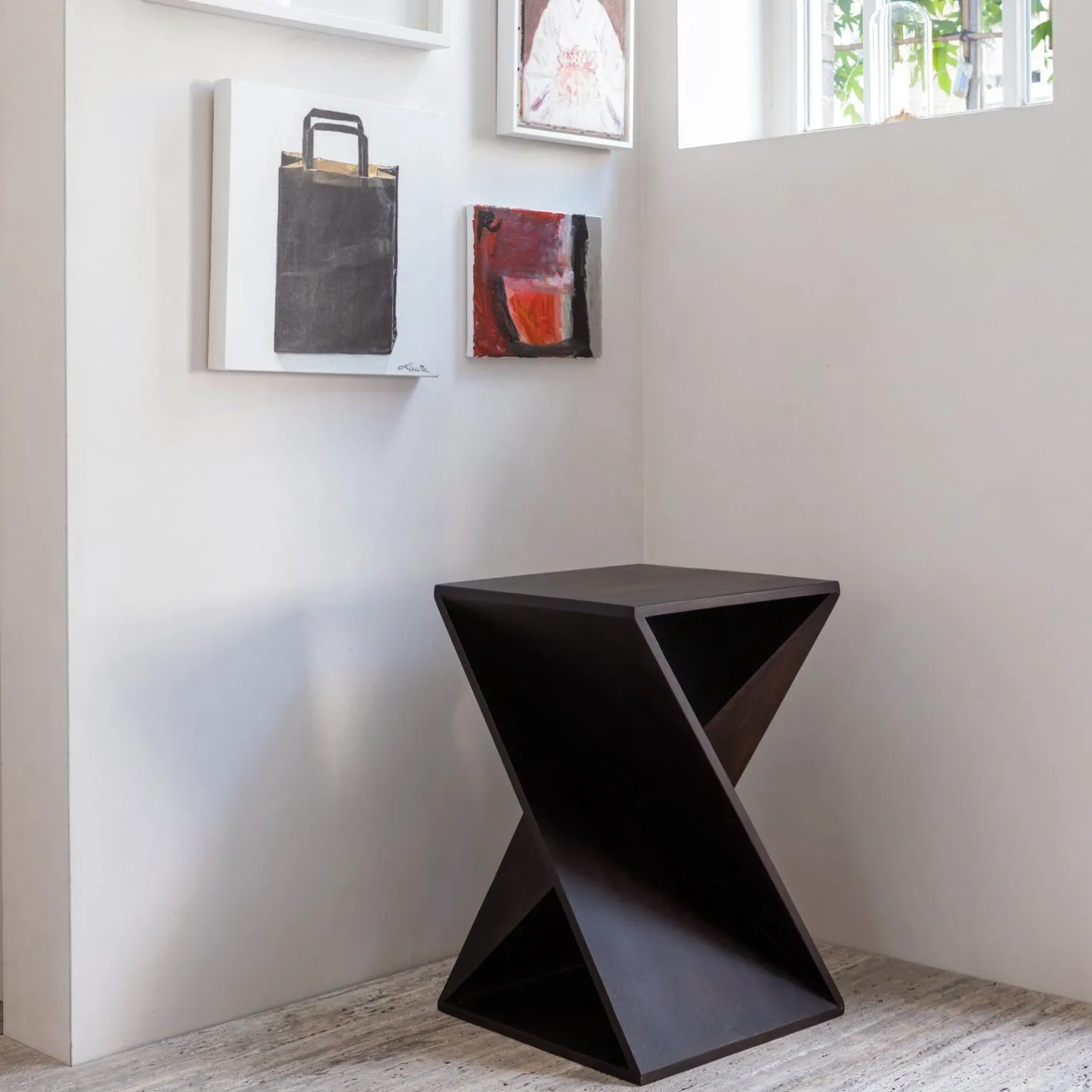 WOOOD Ikem Bijzettafel Dark Brown