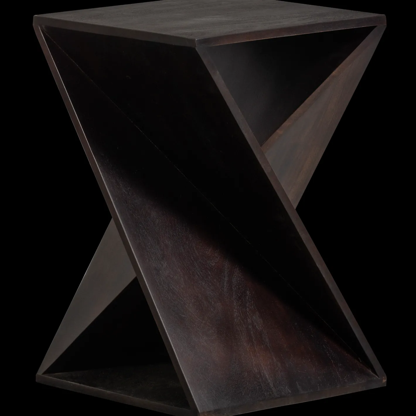 WOOOD Ikem Bijzettafel Dark Brown