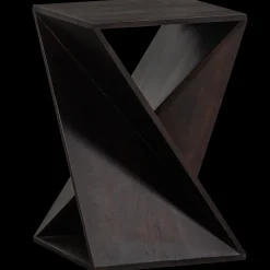WOOOD Ikem Bijzettafel Dark Brown