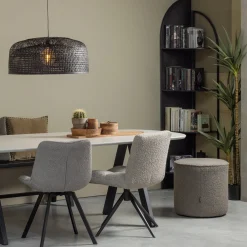 WOOOD Imme Eetkamerbank Black