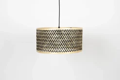 New Dutchbone Isla Hanglamp Black, Natural