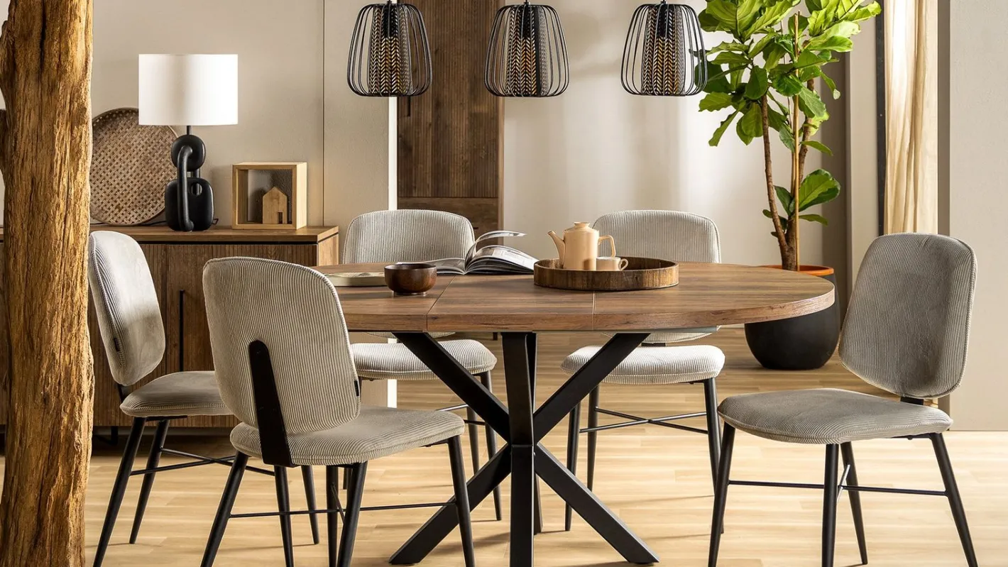 Discount Feelings Wonen Isla Uitschuiftafel Mokka