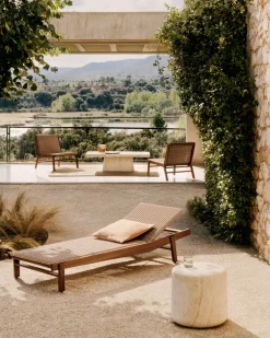 New Kave Home Itani Ligstoel Naturel