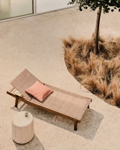 New Kave Home Itani Ligstoel Naturel