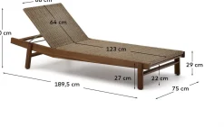 New Kave Home Itani Ligstoel Naturel