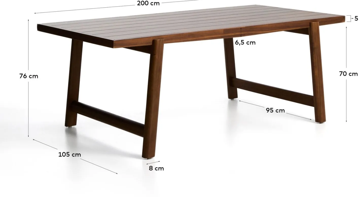 Online Kave Home Itani Tuintafel Bruin