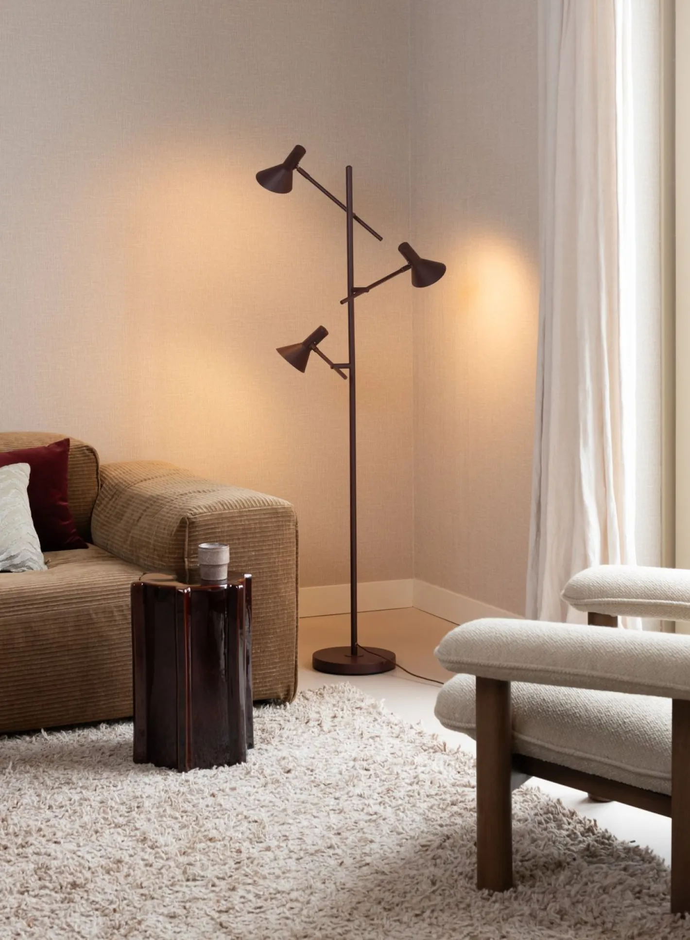 Outlet It's about RoMi Izmir Vloerlamp Burgundy