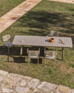 Best Kave Home Izola Uitschuifbare Tuintafel Beige