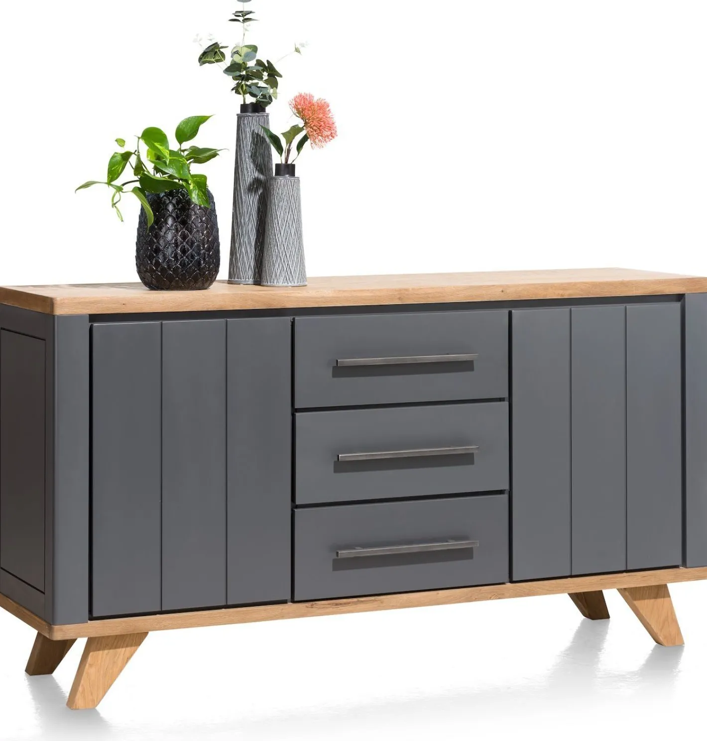 Hot Henders en Hazel Jardin Dressoir Railway Brown, Antraciet