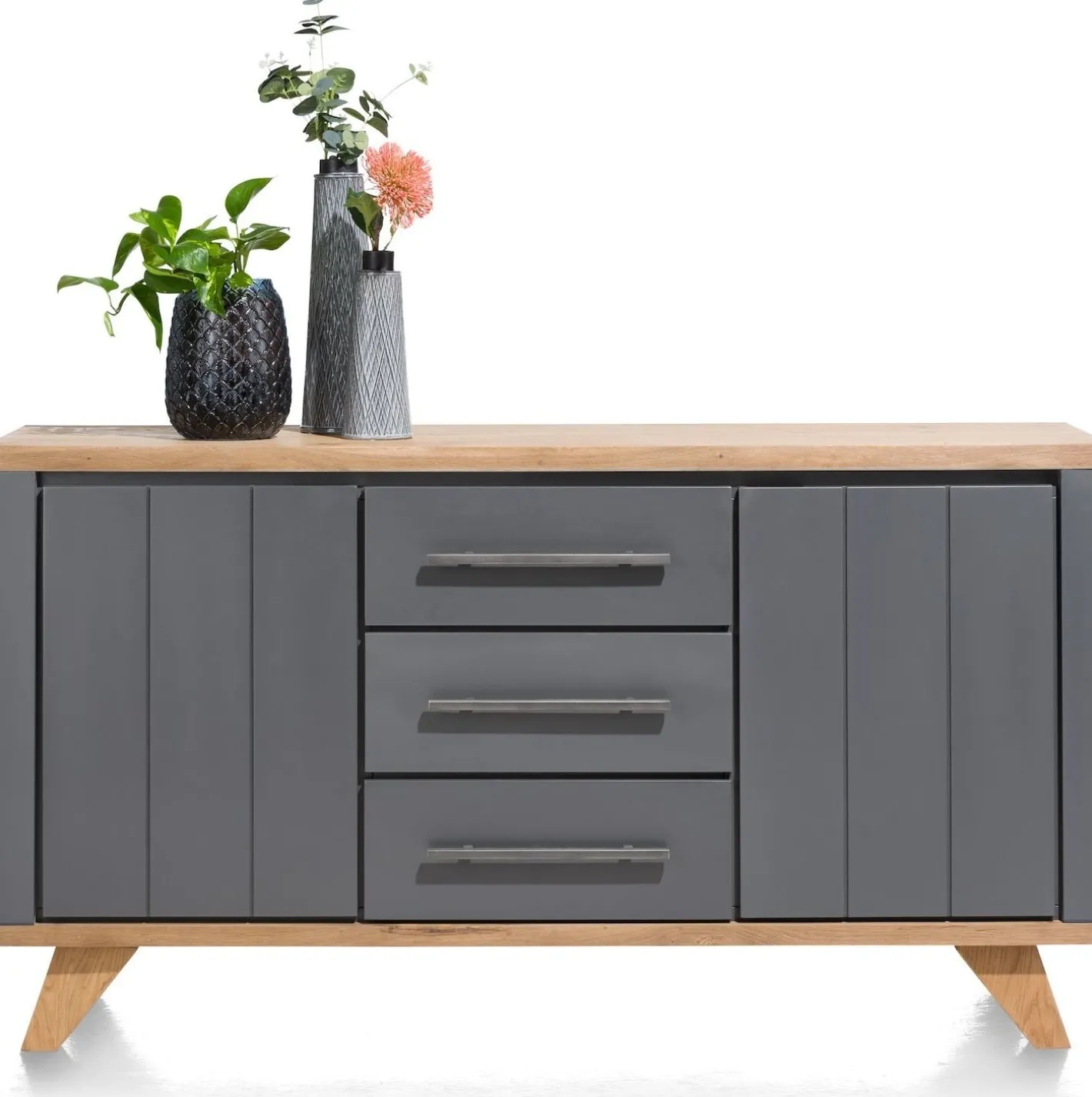 Hot Henders en Hazel Jardin Dressoir Railway Brown, Antraciet