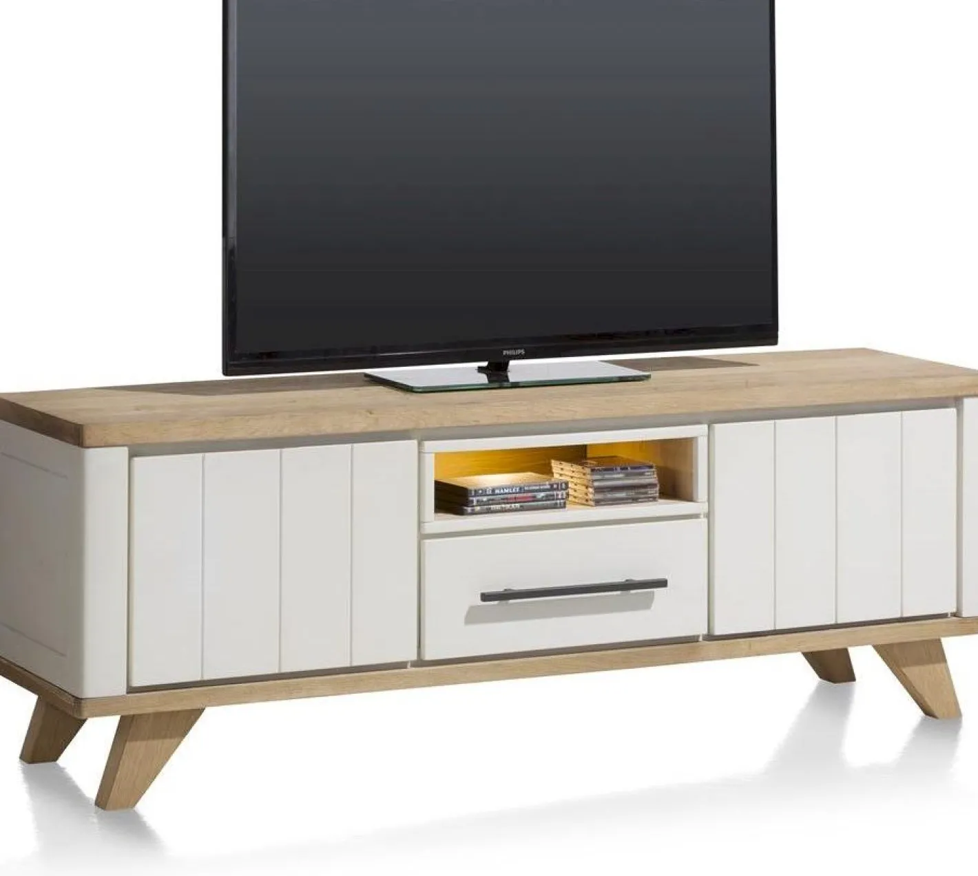 Clearance Henders en Hazel Jardin Tv-meubel Railway Brown, wit
