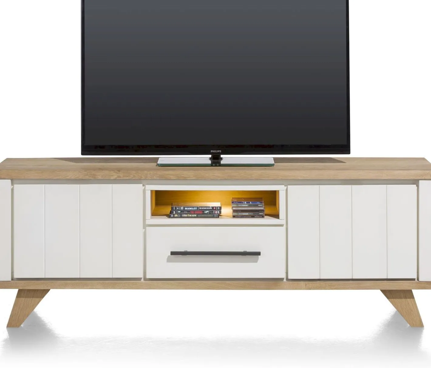 Clearance Henders en Hazel Jardin Tv-meubel Railway Brown, wit