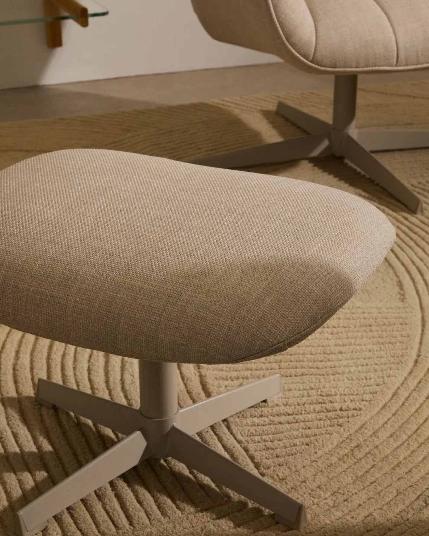 Online Kave Home Jaspe Voetenbank Beige