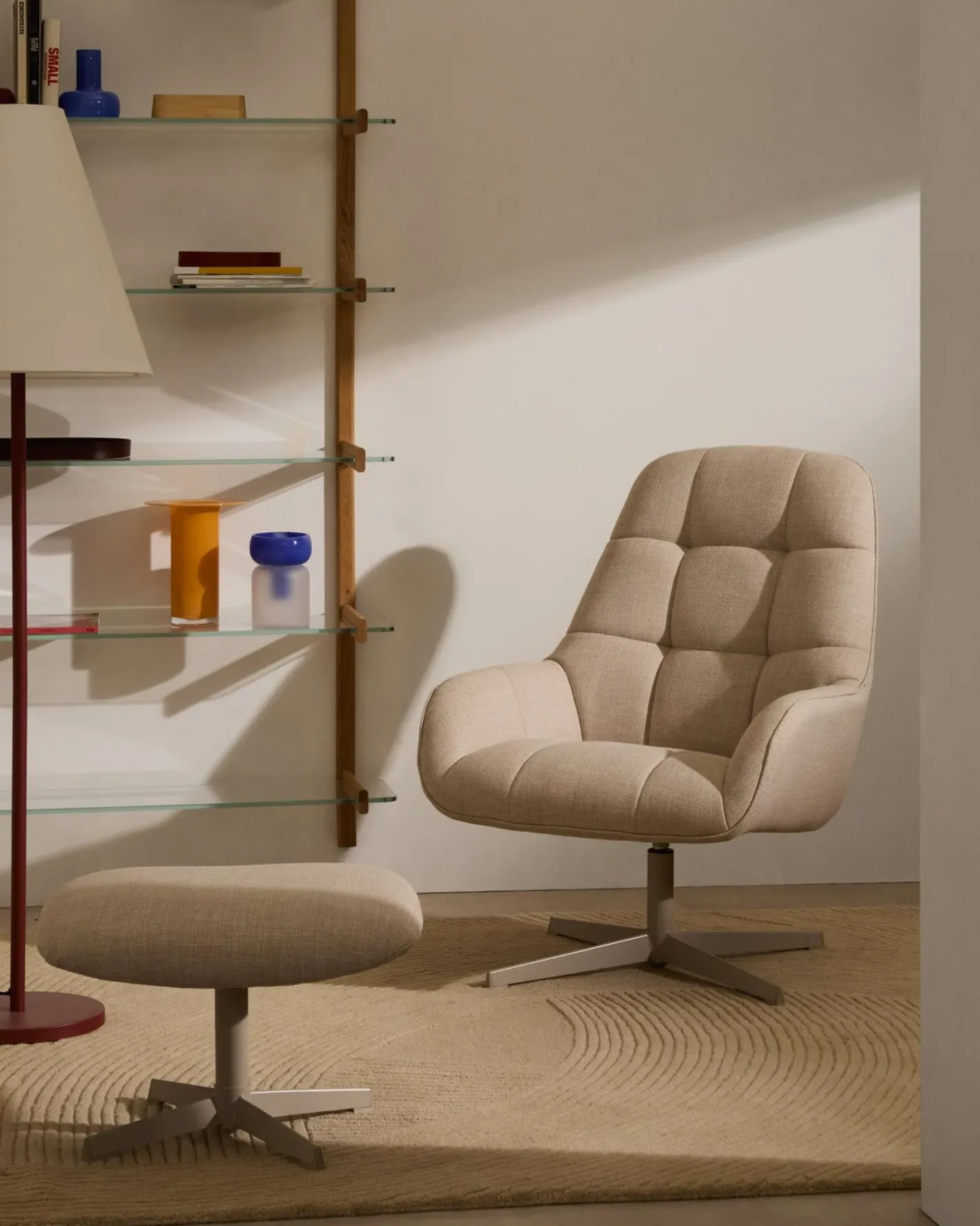 Online Kave Home Jaspe Voetenbank Beige