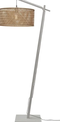 Sale Good&Mojo Java 1 Arm L Vloerlamp White, Natural, Grey