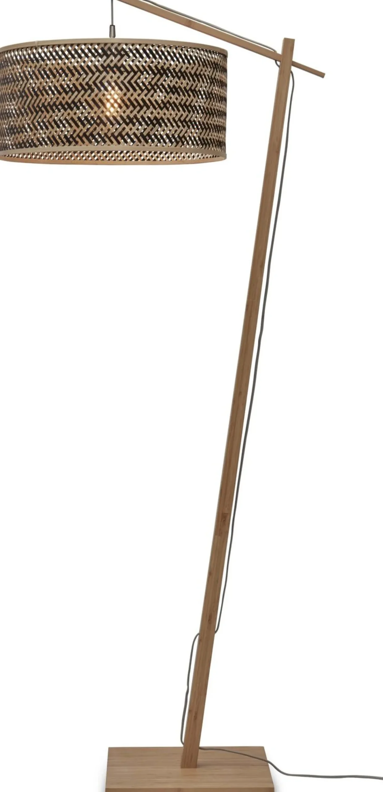 Clearance Good&Mojo Java 1 Arm L Vloerlamp Natural, Black, Grey