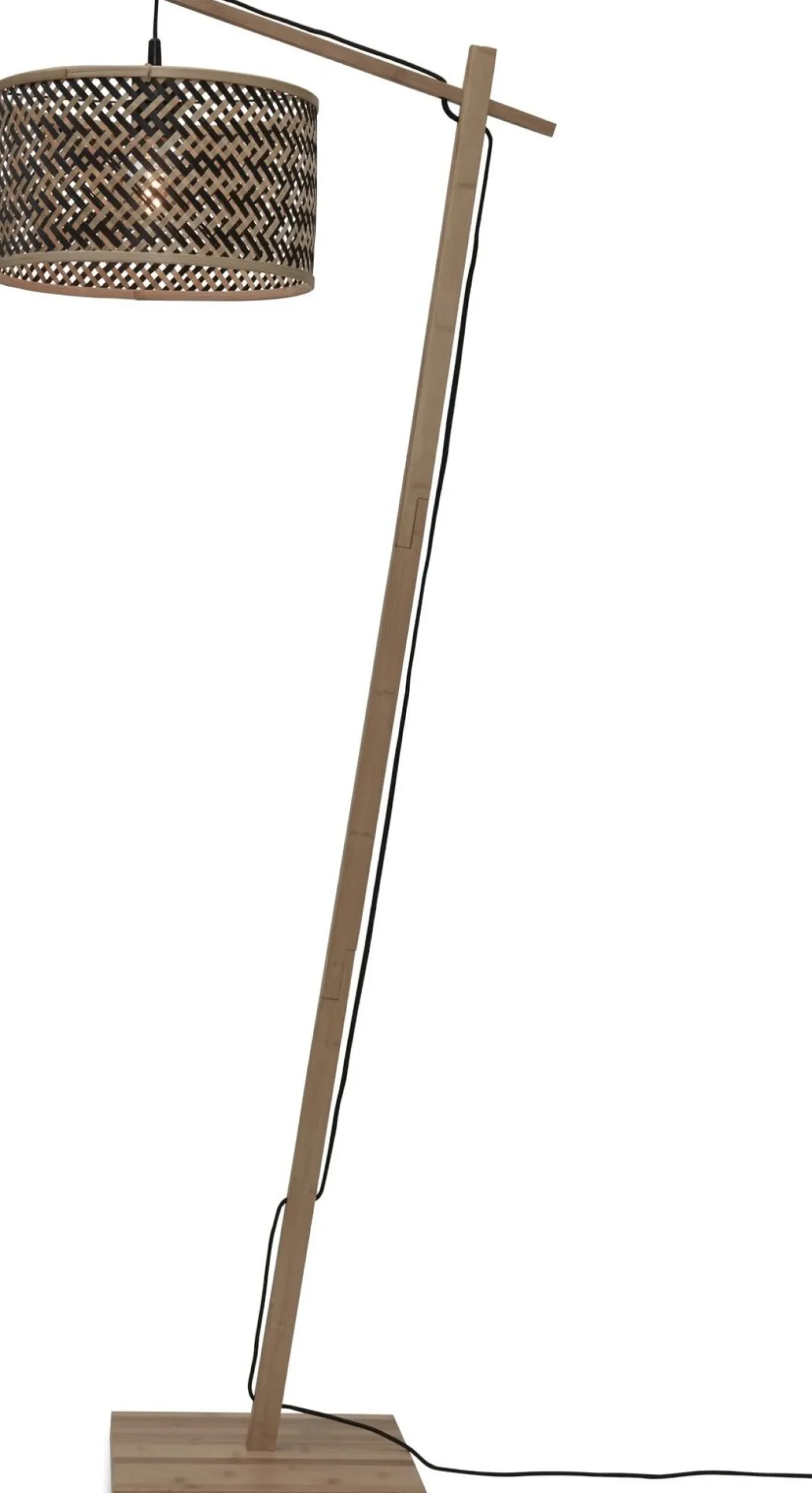 New Good&Mojo Java 1 Arm S Vloerlamp Natural, Black