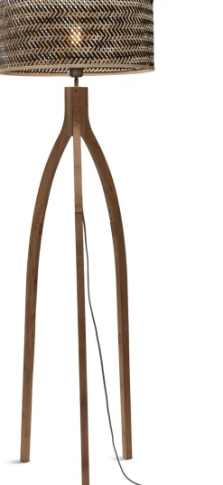 Sale Good&Mojo Java 3 legs Vloerlamp Natural, Black