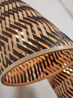 New Good&Mojo Java L Plafondlamp Black, Natural