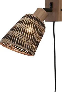 Online Good&Mojo Java L Wandlamp Natural, Black