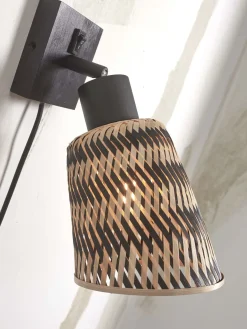 Clearance Good&Mojo Java L Wandlamp Black, Natural
