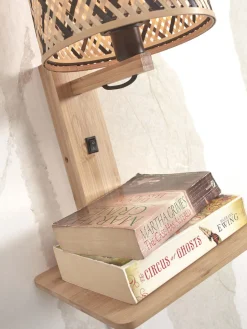 New Good&Mojo Java Wandlamp Natural, Black
