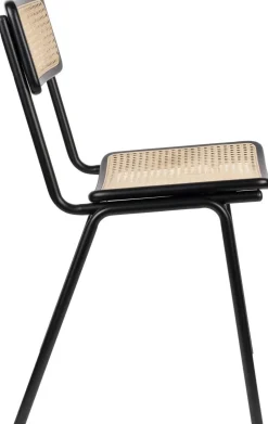 Outlet Zuiver Jort (set van 2) Eetkamerstoel Black, Natural